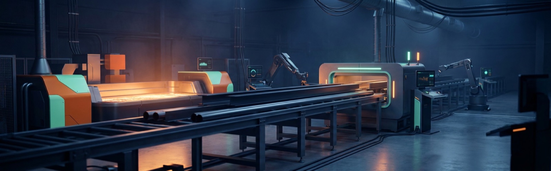 Horizontal hot aluminizing line — molten aluminium bath and structural steel